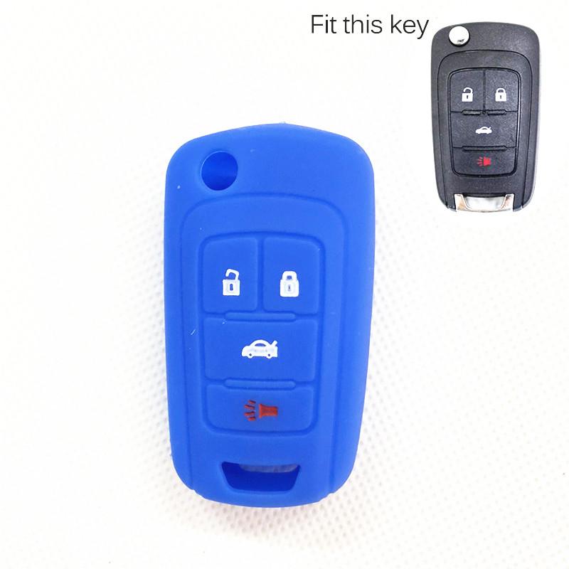 Silicone Car Remote Key Fob Cover Case For Chevrolet Cruze Malibu Sonic For Buick Allure Encore Regal Verano For GMC Terrain