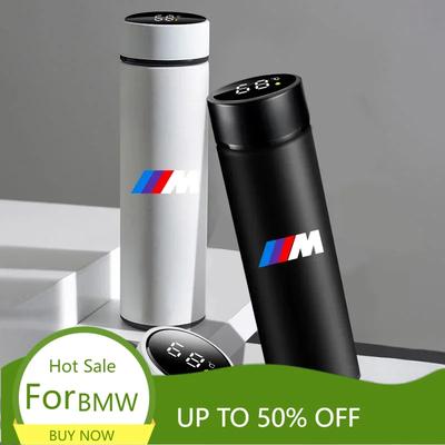For 500ml Stainless Steel Car Emblem Intelligent Temperature Cup Coffee Cup For BMW X1 X2 X3 X5 X4 X6 X7 M3 M4 M5 F20 F40 F3