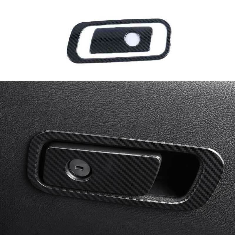 For Cadillac CT5 - Steel Carbon Fiber Co-Pilot Storage Box Handle Cover