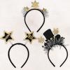 Star/Crown Christmas New Year Headpiece Sequin Glitter Hair Hoop  Xmas Photo Prop
