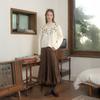 Peulaudeumali Pm_Flower Crew Neck Knit Top_Ivory