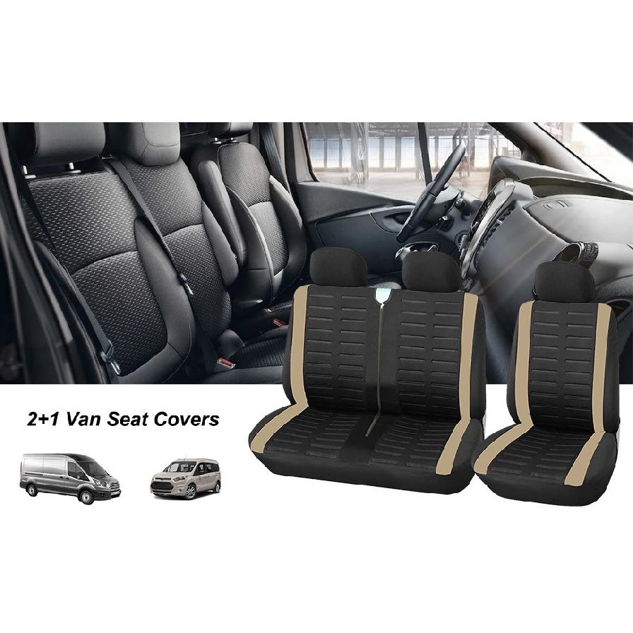 2+1 Seat Covers Car Seat Cover for Transporter/Van,Universal for 2+1 Car Seater,Truck Interior,for Renault Master 3 Seater