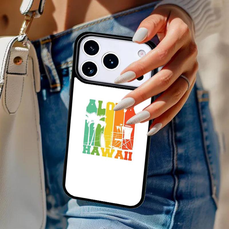 Hello Hawaii Aloha Phone Case For iPhone 17 Air 14 15 13 12 Max Cover For Apple 14 15 16 16e 11 Pro Max Plus