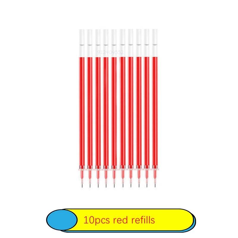 6-25Pc 05mm Gel Pen Kit Neutral Pen Black/Blue/Red Color Replacable Refill Smooth Writing School Stationery Supplies