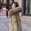Winter Jacket Women Parka Clothes Long Coat Wool Liner Hooded Jacket Fur Collar Thick Warm Snow Wear Padded Parka