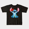 Boys Girls Soft Cotton Graphic Tees Hawaiian Stitch Breathable Daily School Wear Kids T-Shirts