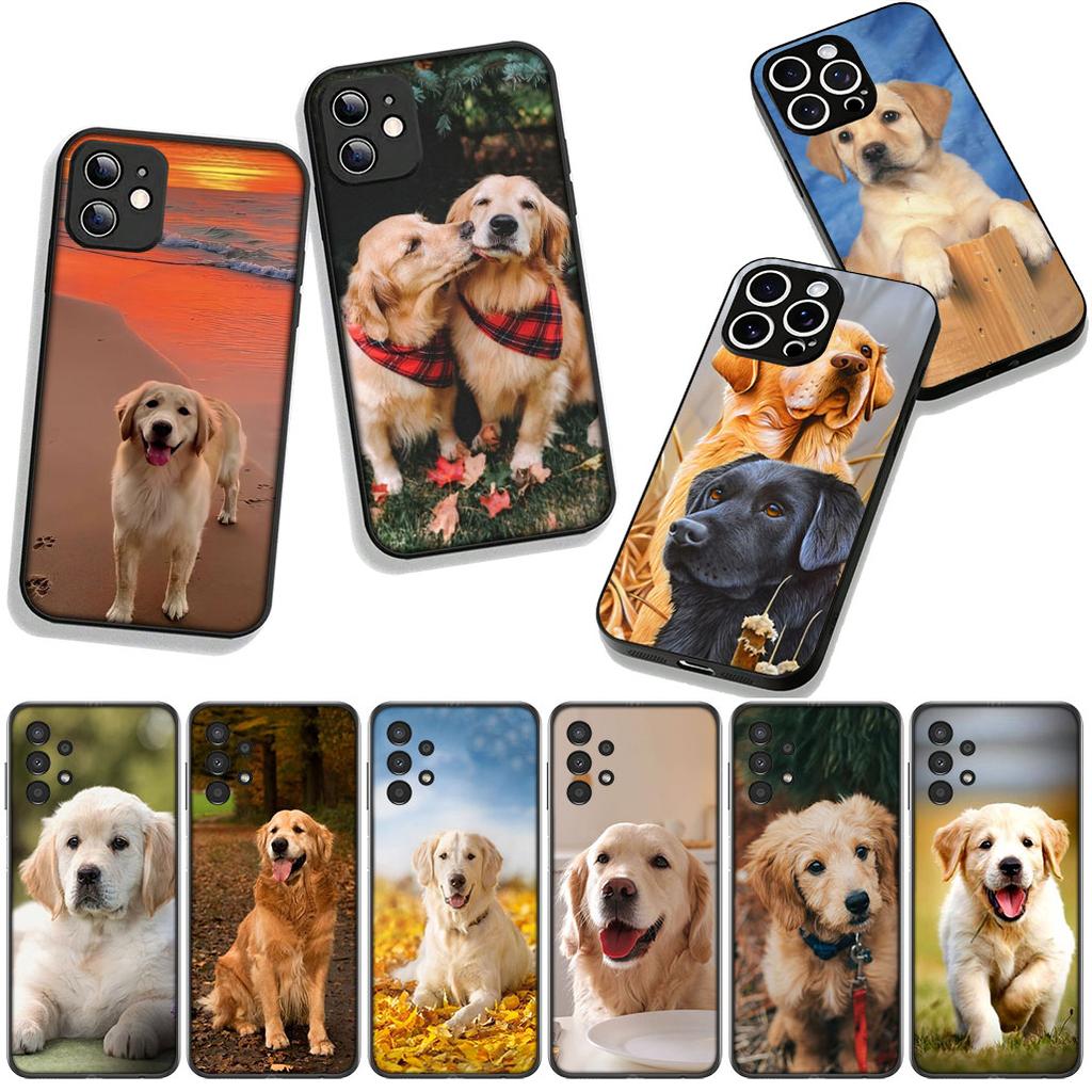 Phone Cover Cute Animal Golden Retriever Dog for Apple iPhone 17 16 11 Pro XS Max XR 6 7 8 Plus + 16E SE 2020 Air 5 8+ Case