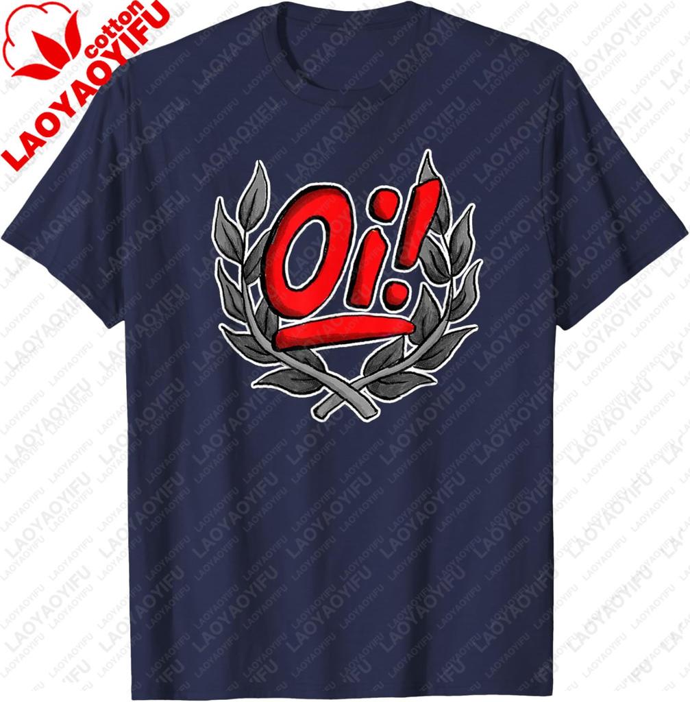 Oi Oi Oi Skinhead Hardcore Ska Punk T-shirt Confortable et Décontracté Manches Courtes