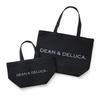 Dean Deluca Large Tote and Solid Eco 45 x 13 x 32 cm & Bag, Black, Women's Men's, Color, Practical, Foldable, Bag,