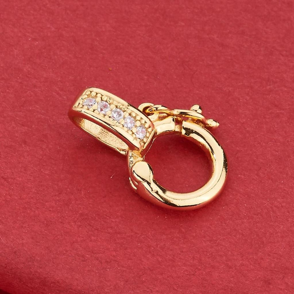Chiusura a Moschettone di Lusso in Argento Sterling S925 per Ciondoli Fai-da-te per Collane di Perle e Giada