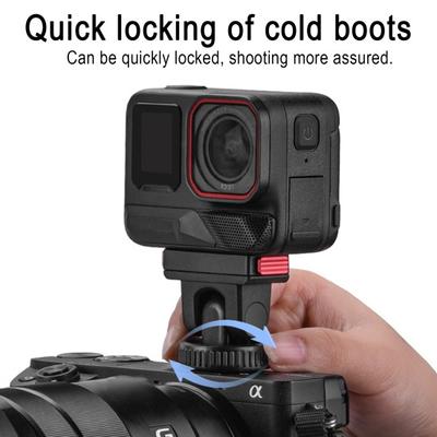 Montura Magnética de Liberación Rápida para Insta360 Ace/Ace Pro/Ace Pro 2 Rosca de 1/4" Base de Liberación Rápida para Cámara de Acción Adaptador de Trípode Accesorios para Cámara Deportiva