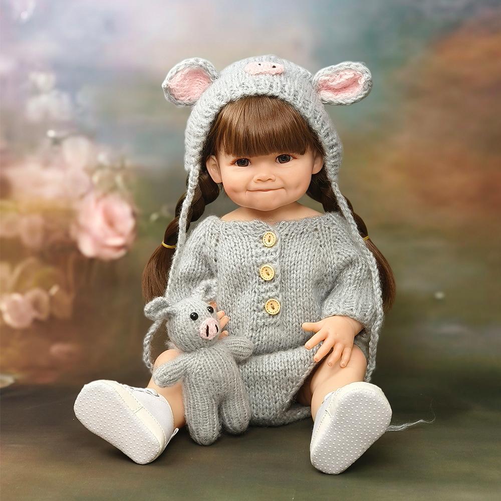 

Реалистичная кукла принцессы для малышей, 22 дюйма, мягкая силиконовая кукла Reborn для маленьких девочек, реалистичные подарки на день рождения для ребенка 55cm