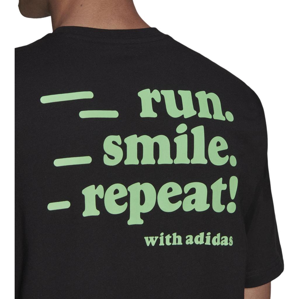 Adidas Signature Graphic Gym Breathable Print Short Sleeve T-Shirt Men Tops Black GV1348