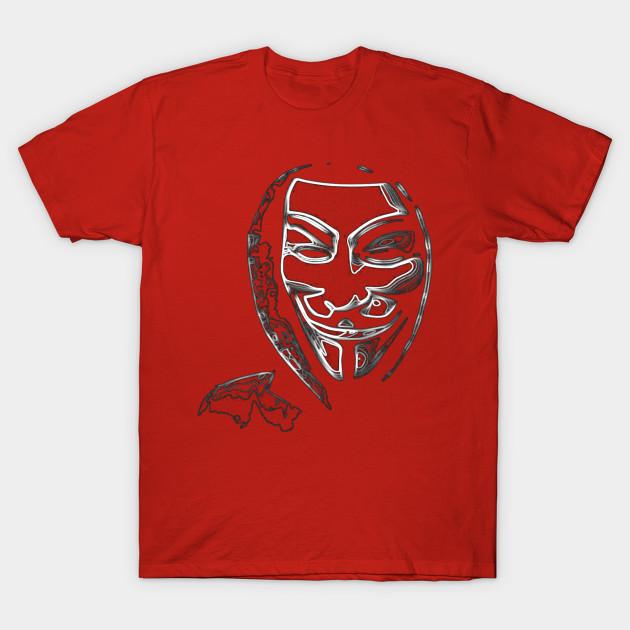 Unisex Fashion TShirt Anonymous Vendetta Print TShirt Plus Size XS-6XL T-Shirt 100%Cotton Tops O Neck Short Sleeve Tees