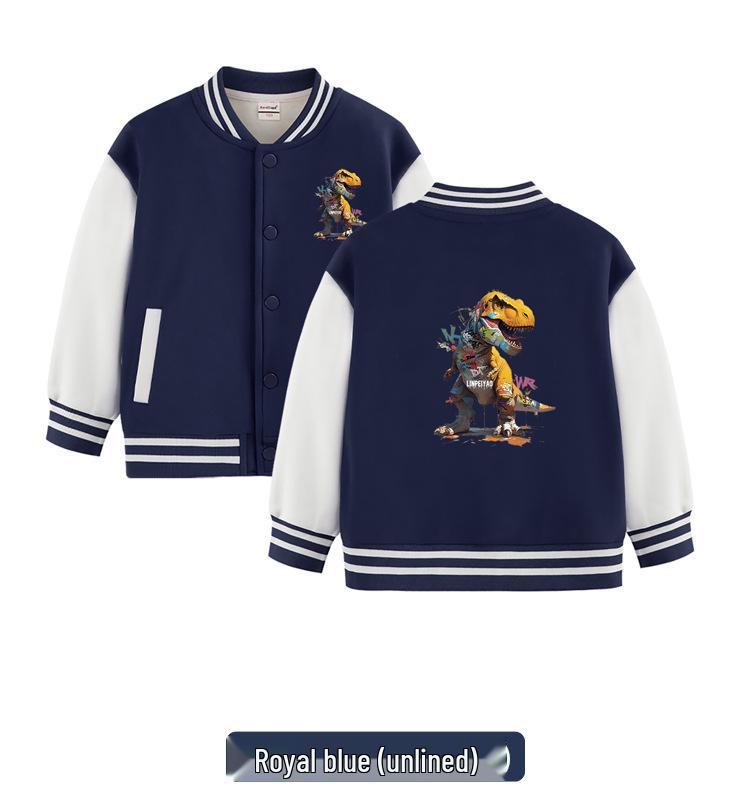 Herbst & Winter Jungen Baseballjacke mit Fleecefutter - Warm, Trendy, Verdickte Oberbekleidung für Kindergarten und Coole Schuluniformen