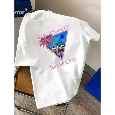 Men'S Large Size Fashion Casual Short Sleeve T-Shirt | Soft Breathable Crew Neck with Geometric-Pattern, Suitable for Daily Wear, Outdoor Activities