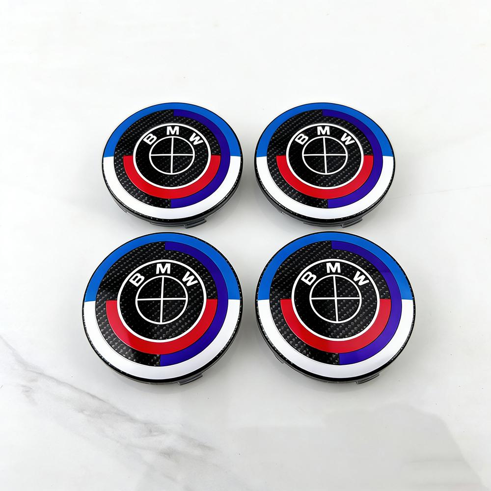 ta124Pcs 56mm 68mm Car Wheel Center Caps For BMW 1 2 3 4 5 6 7 Series E36 E39 E46 E60 E90 E90 G26 X3 X4 X5 X7 X6 G30 F15 G70 G08 G07