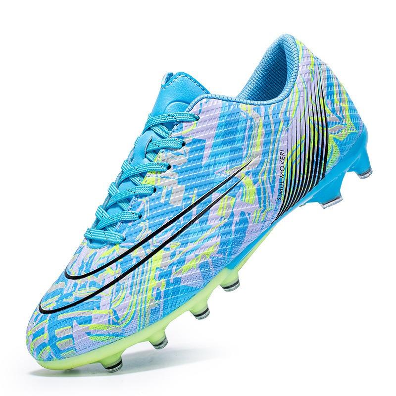 New World Cup low-top broken nail football shoes Men's long nail lawn football training shoes