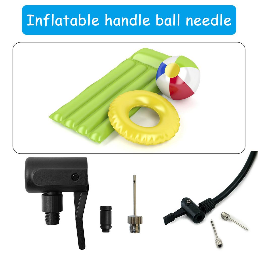 Set di Adattatori per Pompa d'Aria per Gonfiare Palloni, Pneumatici, Gonfiabili, Palloni da Calcio e Biciclette