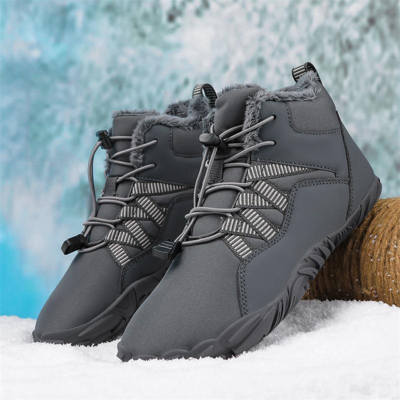New outdoor cotton shoes men's and women's velvet warm boots wear-resistant non-slip snow boots winter thickened couple shoes