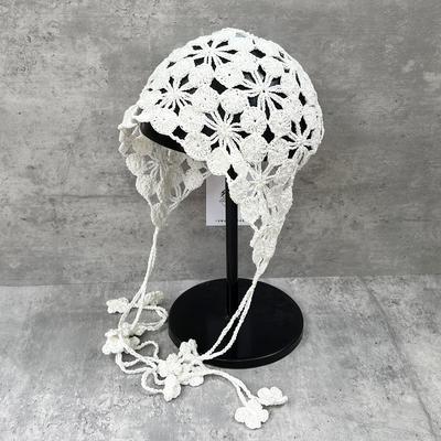 Es ist so schön, Nischendesign, Koreanischer Damenstil Handgehäkelte gehäkelte Kopfbedeckung, Süße und coole vielseitige gestrickte Fransen-Pullovermütze.