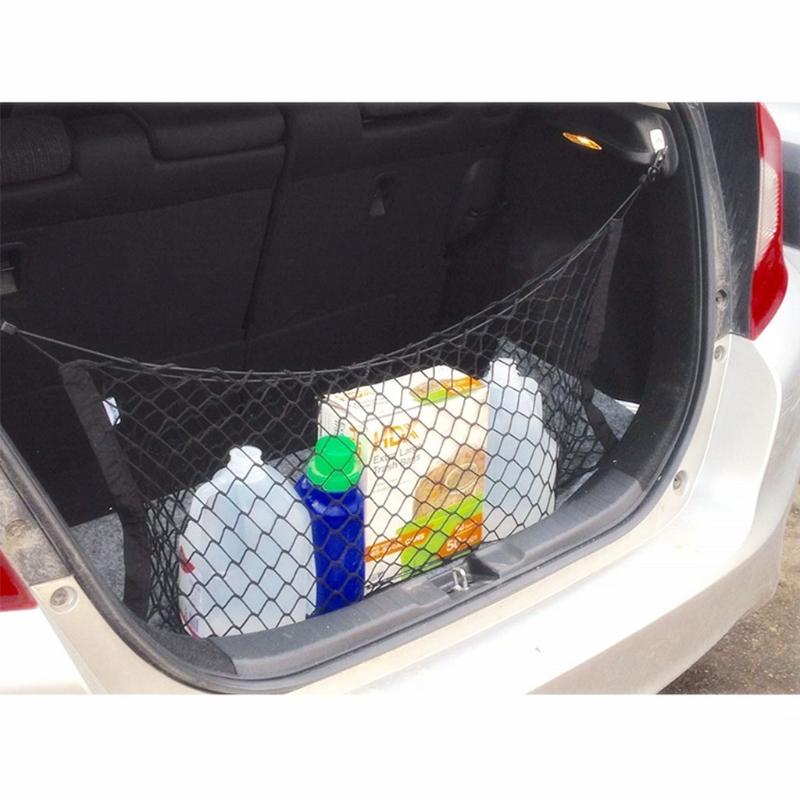 Auto Rear Cargo Net Polyester Adjustable Cargo Storage Organizer Suitable for Vehicle Trunk Storage