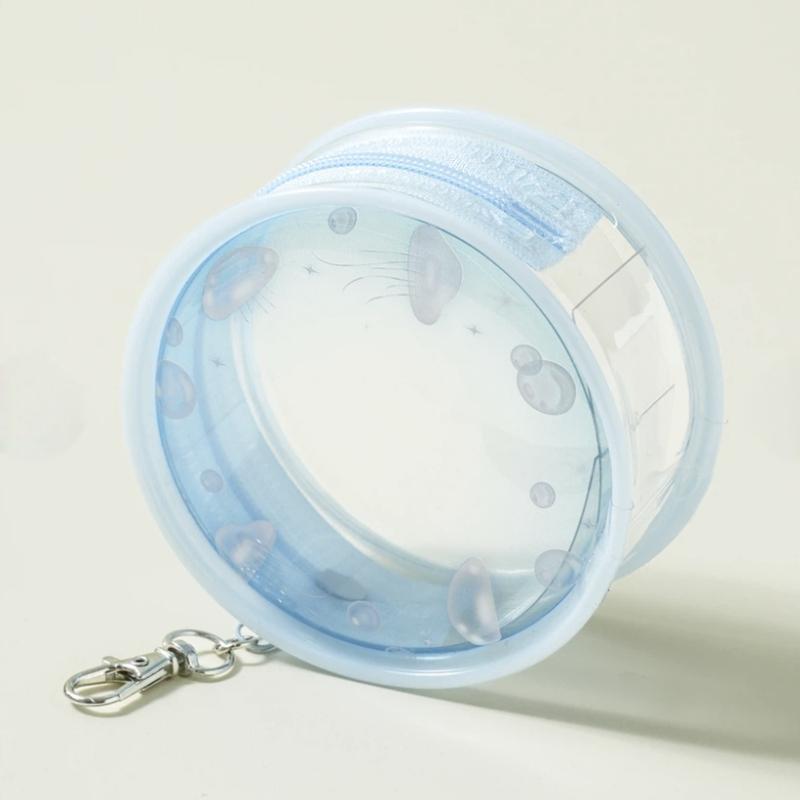 Summer Glossy Clear Round Pouch