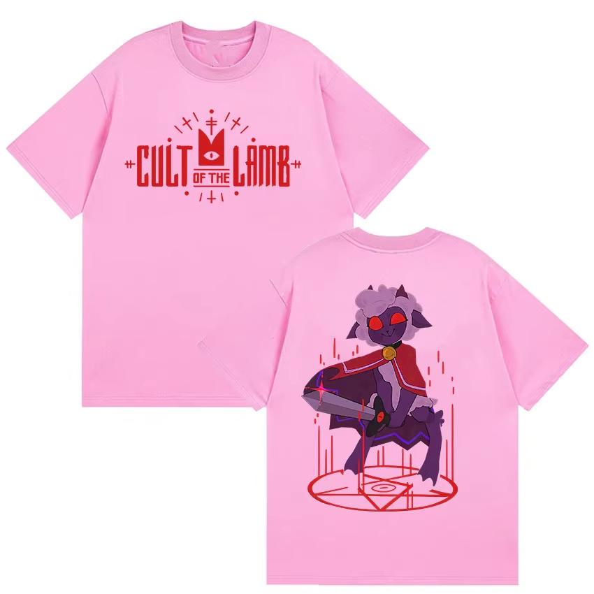 Hot Game Cult of The Lamb Graphic T Shirt Men Vintage High Quality Fashion Tshirts Casual Pure Cotton Tshirt Unisex Streetwear