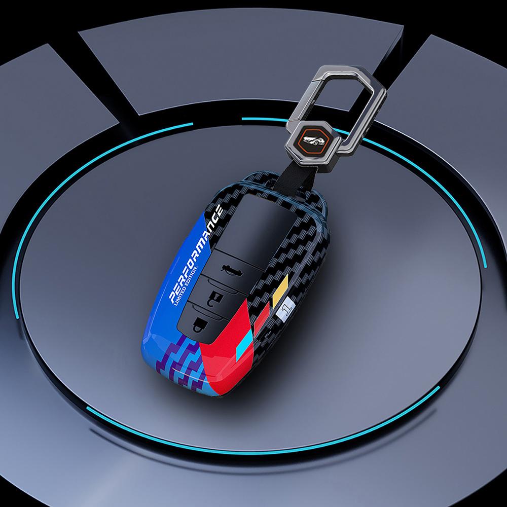 Abs Carbon Auto Smart Key Fob Case Cover Fit For Toyota Prius 20 Rav4 Camry 70 Chr C-Hr Corolla Auto Auto Accessories