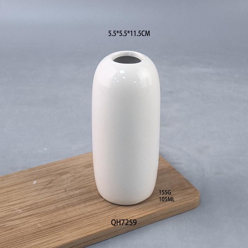 Ceramic aromatherapy flower insert pure white temperament ornament home interior bedroom high value simple style ceramic crafts