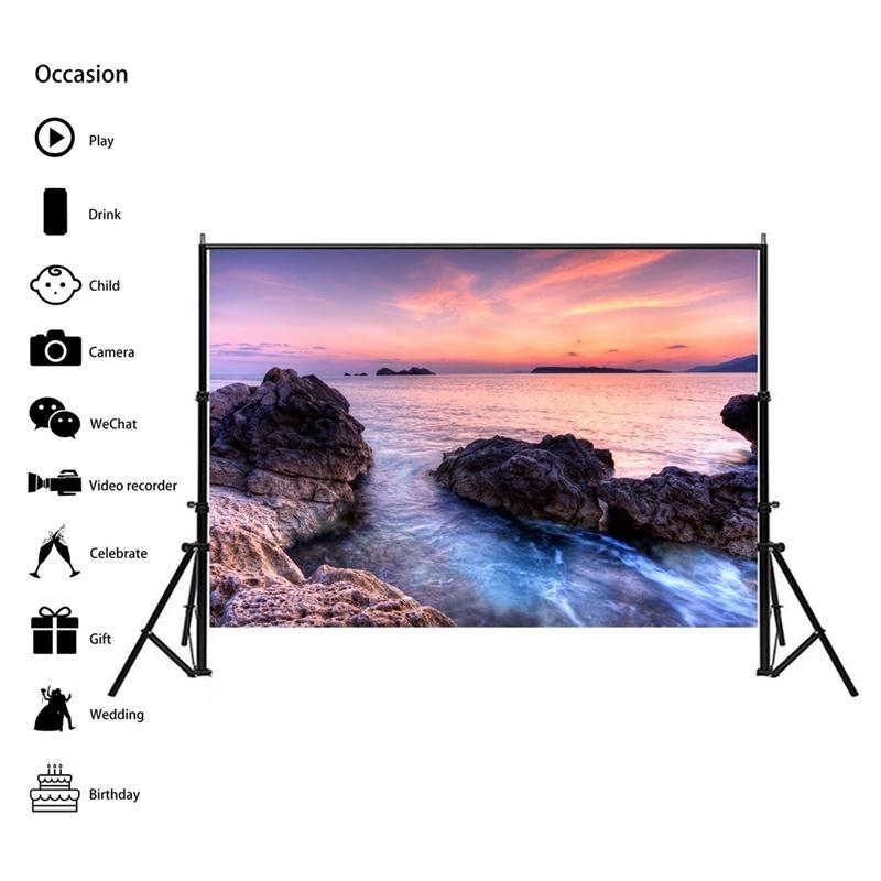 Beach Seaside Scenery Series Background Cloth for Summer Parties,Events,Photo Shoot Backdrop,Beach Theme Decor,Weddings