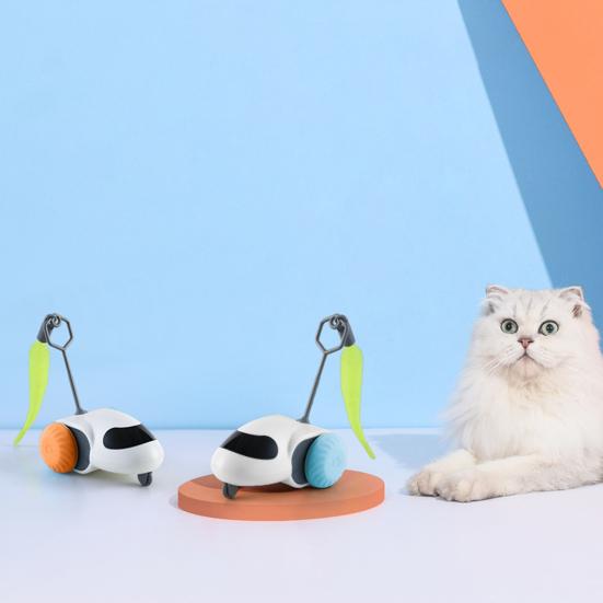 Turbo Tail Cat Teaser Automatic Moving Mouse Cat Toy Electric Interactive Turbo