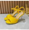 High Heel Women's Transparent Buckle Sandals
