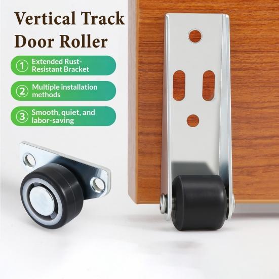 Yousheng 4/8Pcs Vertical Track Roller Wheel, Load-Bearing Anti-Sag Sliding Door Bottom Rollers, Heavy Duty Sliding Door Bottom Guide for Wardrobe