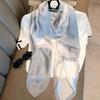 Silk Mulberry Silk Scarf Women'S Versatile Long Beach Scarf Spring And Autumn Silk Scarf Shawl Dual-Purpose