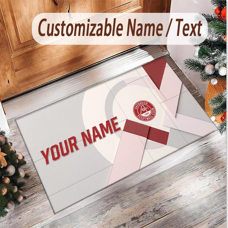 Personalized Crystal Velvet Carpet Aberdeen FC Pattern Non Slip Floor Rug