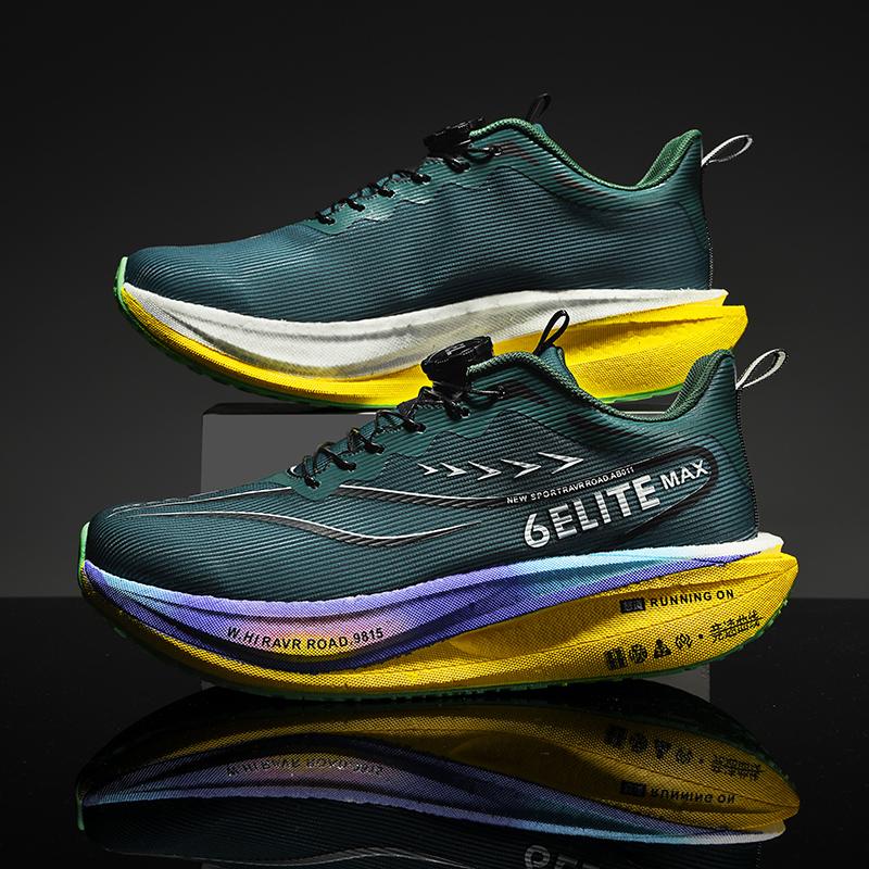 Men Running Shoes Carbon Plate Marathon Speciality Sports Breathable Lightweight Women's Comfortable Nonskid Leisure Sneakers