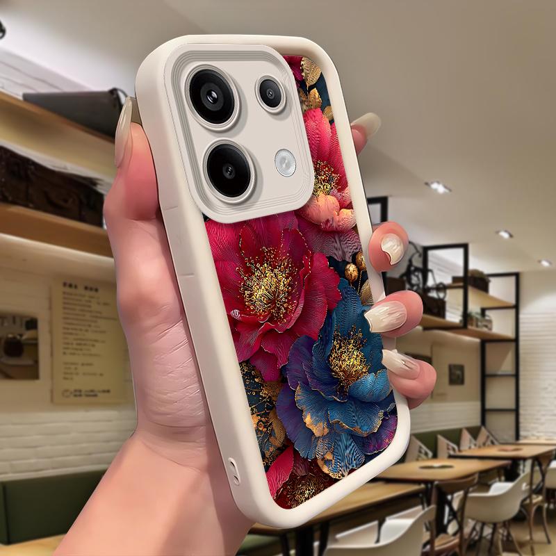 Custodia Floreale in TPU per Redmi Note 14 Pro Plus Note13 12 11 10 Note 13 Pro+ 12S 11S 10S 10Pro 9 8 Cover Morbida in Silicone Antiurto