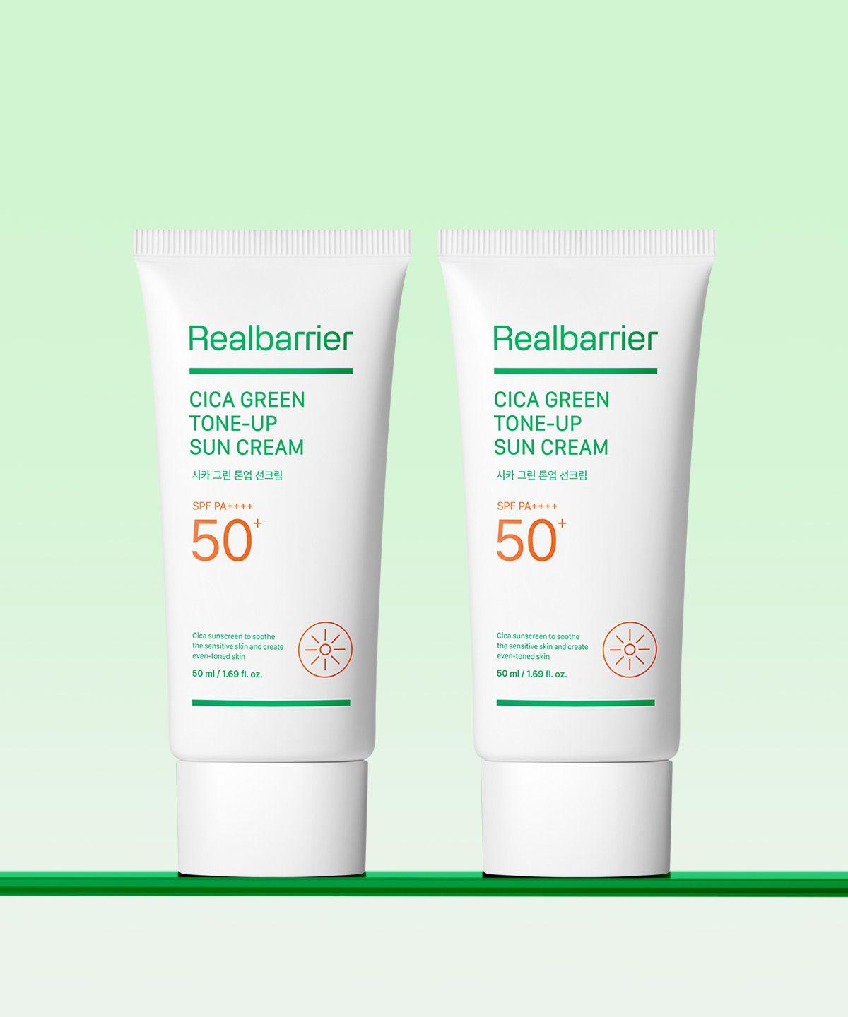 Cica Green Tone-Up Sun Cream 50ml x 2