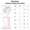 Shoetopia Bottines Courtes à Talon Épais pour Femme avec Semelle Antidérapante, Bottines de Cheville Tendance Confortables | Semelle Intérieure Souple Amortie | Pour Usage Décontracté, Soirée & Hiver