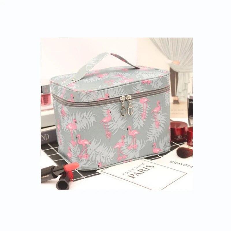 Reise Wasserdicht Tragbar Damen Make-up Tasche Hohe Kapazität Toilettenartikel Organizer Aufbewahrung Kosmetikkoffer Reißverschluss Wasch Beauty-Tasche