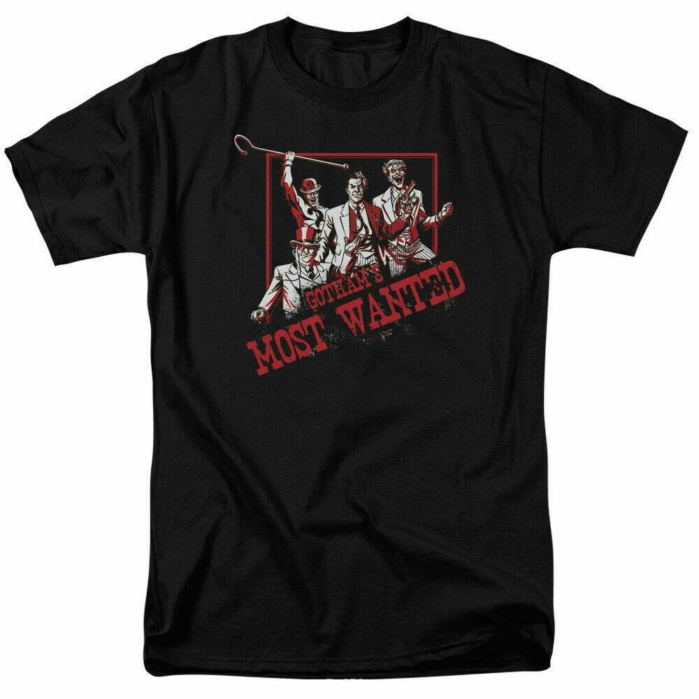 Batman Gothams Most Wanted T Shirt Licensed Comic Book Tee Black S