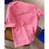 Spring and Summer  Casual Sports Loose Cotton T-shirt  Men's and Women's Simple Letter-Printed Round-neck Short-sleeved Top