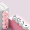 Usb Power Strip, Multi-Hole And Multi-Port Plug, Student Dormitory Home Pink Cute Socket With Cable Power Strip Power Converter