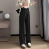 #Maternity pants casual pants ice silk spring and summer drawstring straight pants loose wide leg pants maternity wear