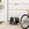 VidaXL Bicycle Trailer for Pets Grey and Black 93993