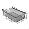 Drawer Slide Storage Rack Mesh Hanging Basket Sock Underwear Utility Under Cabinet Organizer