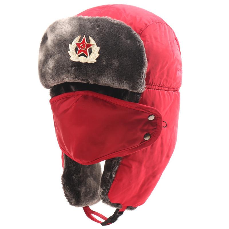 

Ветрозащитные и водонепроницаемые мужские и женские уличные шапки Утепленные ушанки Русские термошапки One size