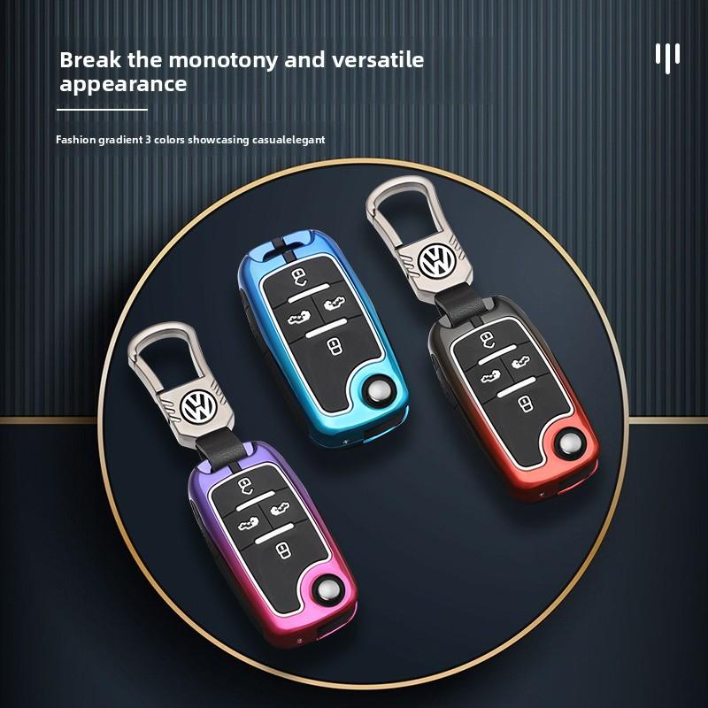 Für VOLKSWAGEN 3 4 Tasten Auto Schlüsselhülle Abdeckung Für VW Volkswagen Golf 7 MK7 Tiguan MK2 Seat Ateca Leon FR Ibiza Skoda Octavia Kod