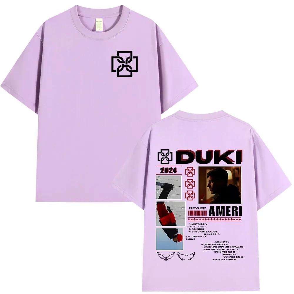 Rapper Duki Album Merch T-shirt Unisexs Women Clothing Cotton Oversized T-shirts Fashion Hip Hop Short Sleeve T Shirts Fans Gift